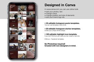 Brown CANVA Instagram Template N66