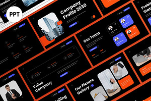 Company Profile Presentation PPT, a Presentation Template by graphicook