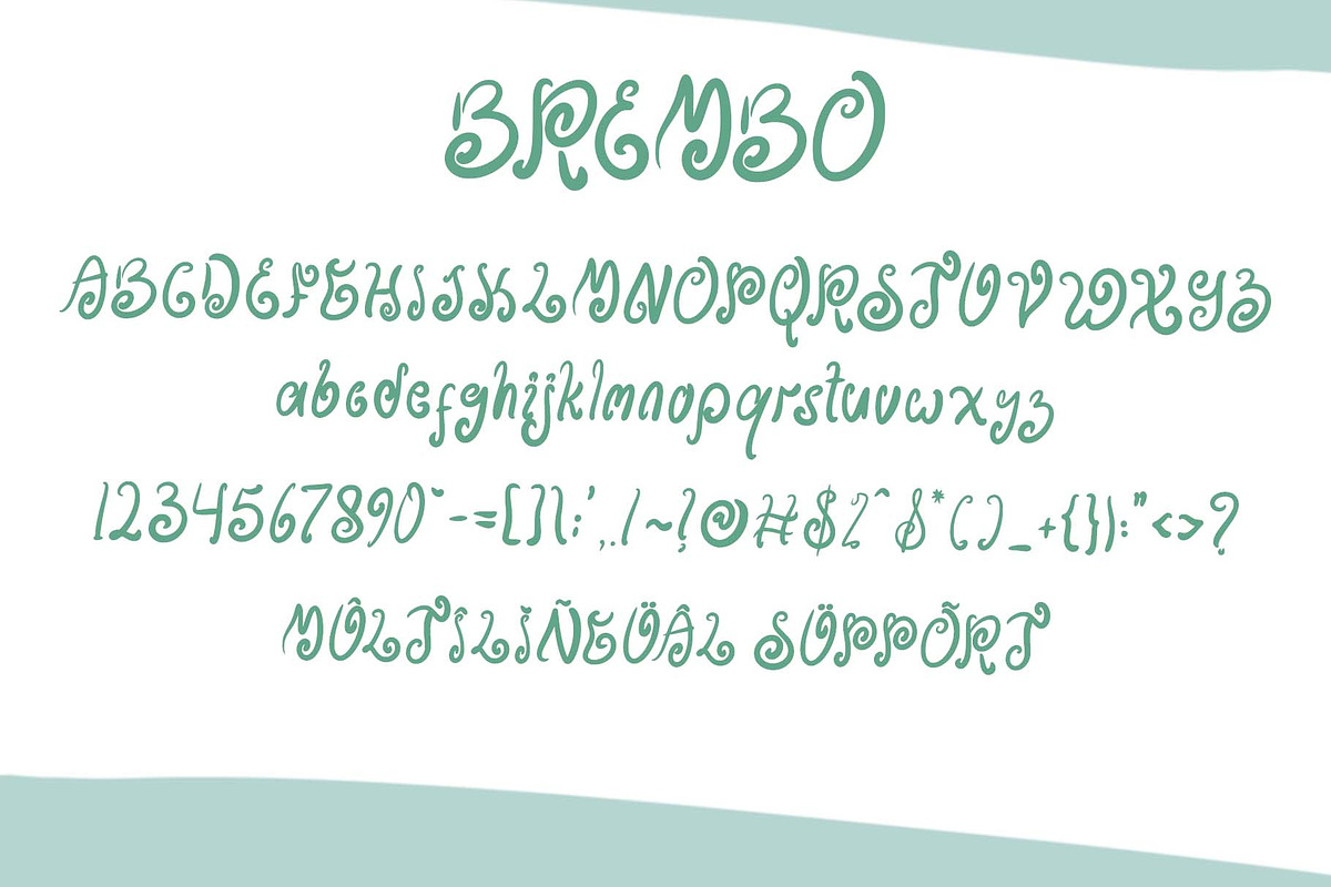 Brembo, a Handwritten Font by Yoga Letter (Photo 6 of 6)