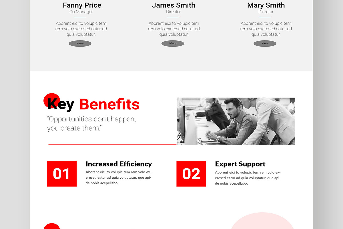 Business Agency Landing Page, a Landing Page Template by CreativeShaper (Photo 5 of 6)