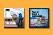 Travel Social Media Post Template, a Social Media Template by MightyDesign (Thumbnail 3 of 8)