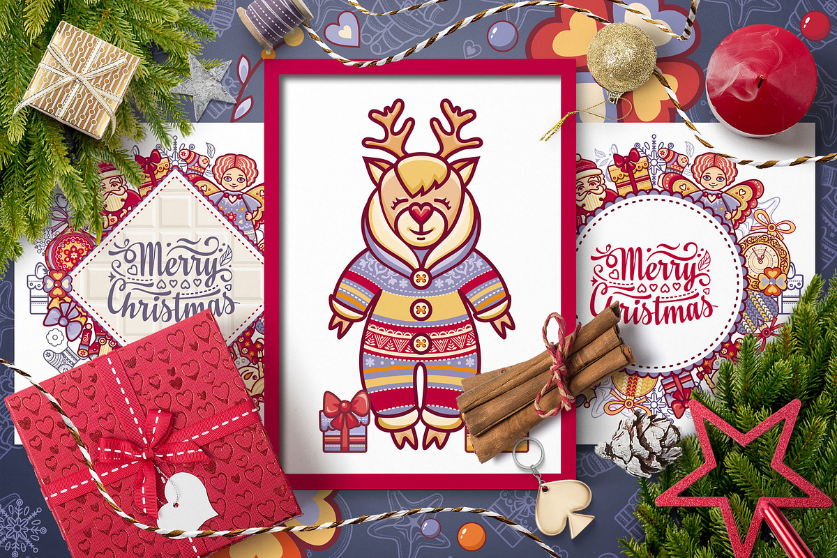 Christmas Kit, a Decorative Illustration by Zoya Miller (Photo 2 of 9)