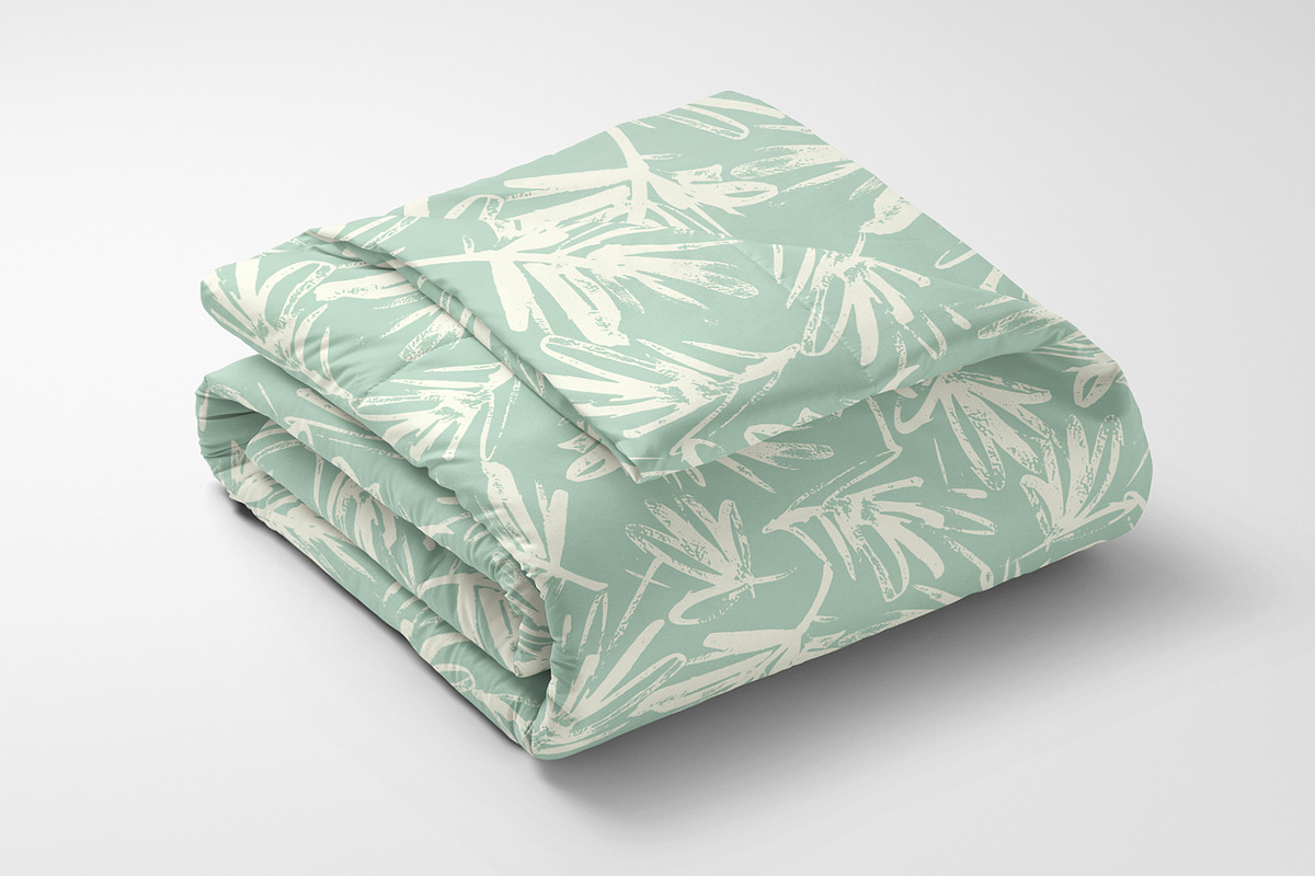 Summer Painted Palm Leaves, a Wallpaper Graphic by MalyskaStudio (Photo 14 of 15)