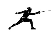 An elegant Fencing Duel Silhouettes, an Illustration by Amazin_art (Thumbnail 9 of 31)