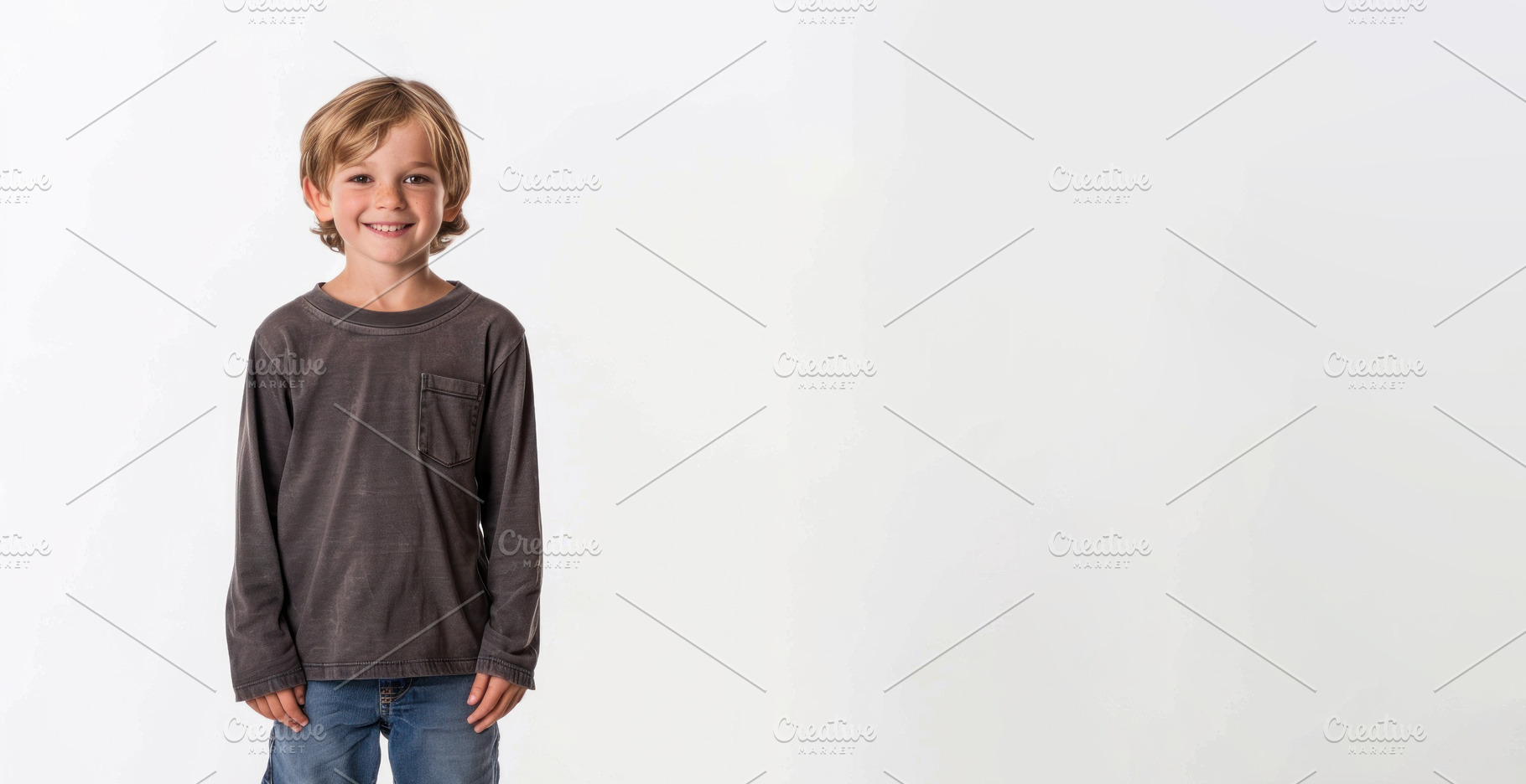 Cheerful Young Boy in Casuals Ready for a Day of Fun and Adventu, a Person Photo by José Manuel Gelpi