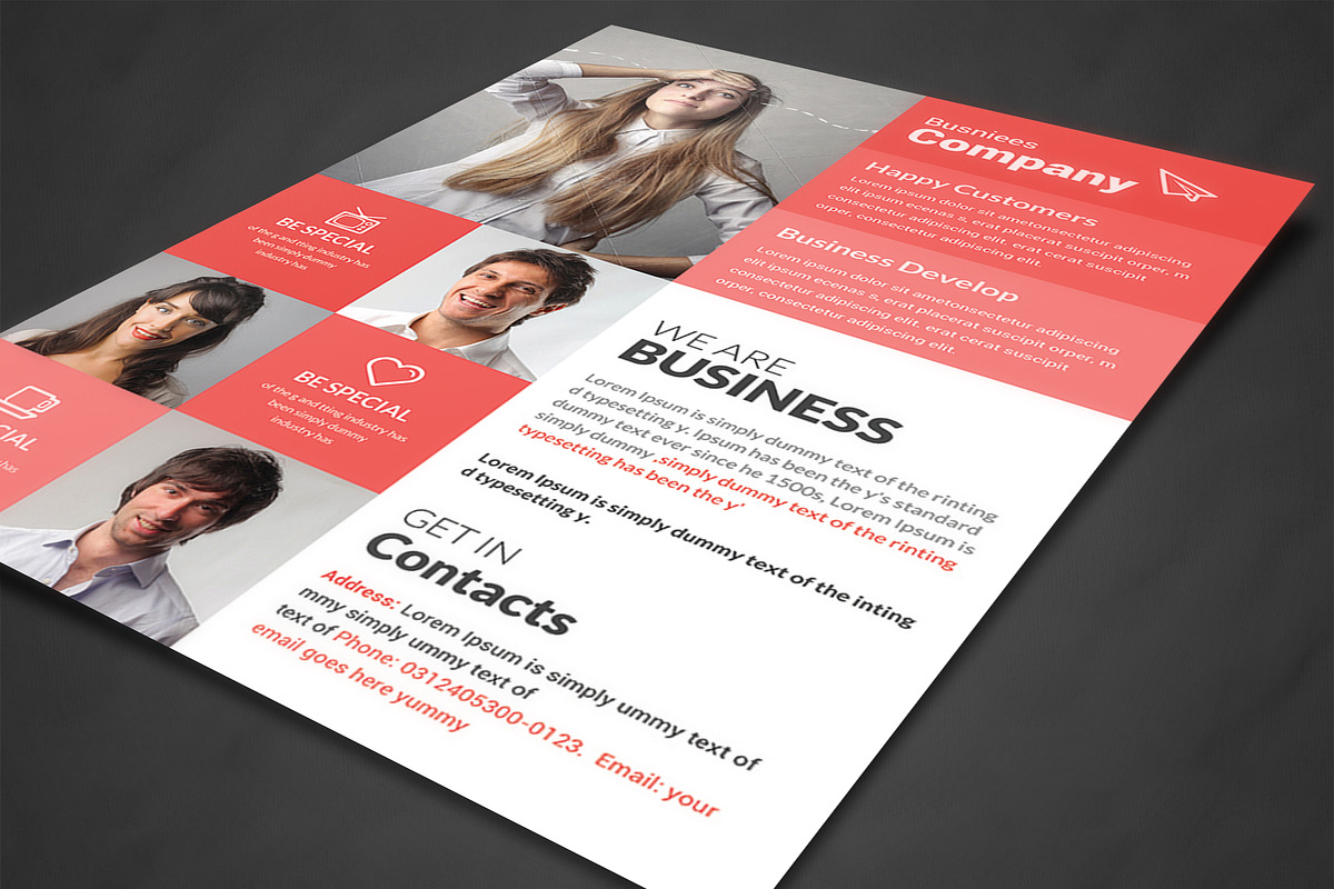 A4 Corporate Business Flyer Template, a Flyer Template by AfzaalGraphics (Photo 2 of 4)