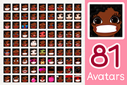 vector BIG avatars SET, a Templates & Theme by WINDmade (Thumbnail 10 of 40)