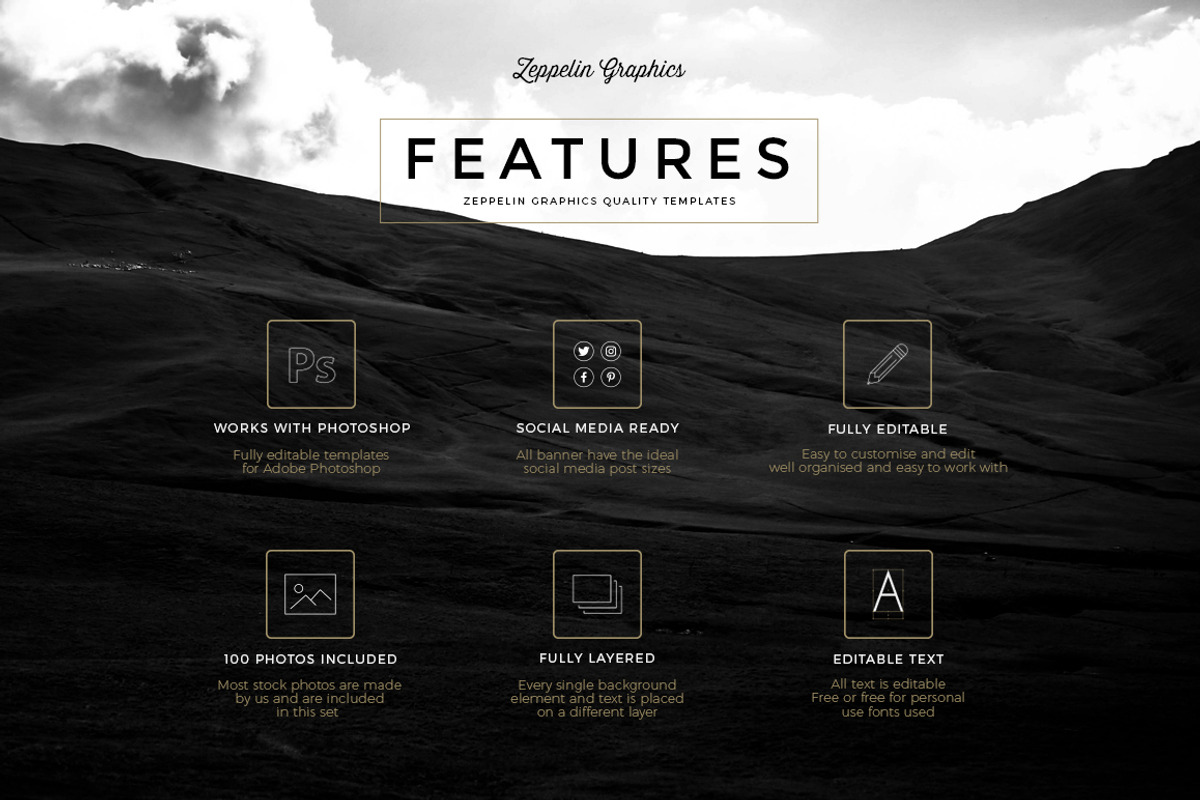 Stellar Social Media Banner Pack, a Templates & Theme by Graphicdome (Photo 2 of 14)