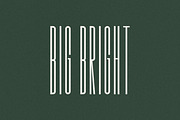Big Bright | A(very)Tall Sans Serif, a Sans Serif Font by Loryn Ipsum (Thumbnail 1 of 10)