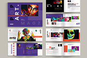 Popart Magazine Landscape Template, a Brochure Template by Pixelpick (Thumbnail 1 of 9)