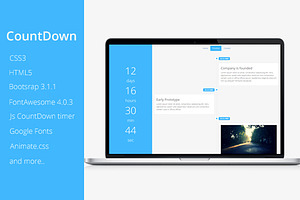 CountDown Coming Soon Theme