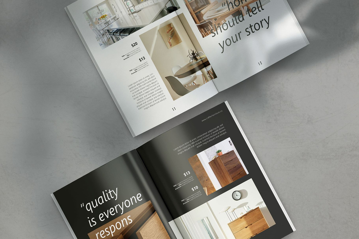 Crafter Furniture Catalog Template, a Magazine Template by 730 Studio (Photo 4 of 5)