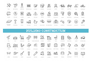 Building, Construction flat icons, an Outline Icon by Tettygreen (Thumbnail 1 of 2)