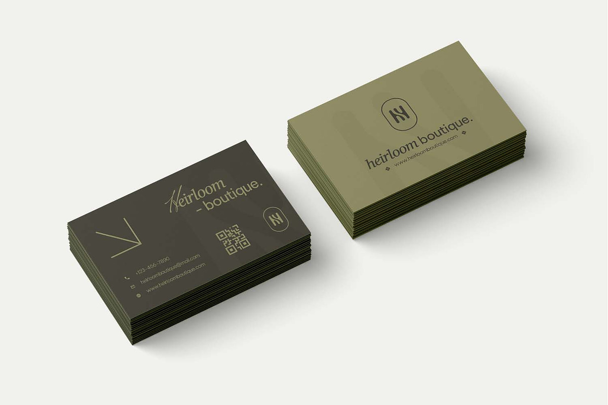 Heirloom Fashion - Business Card, a Business Card Template by VUNIRA (Photo 2 of 3)