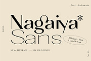 Nagaiya - Font Family With Variable, a Sans Serif Font by Identy Studio (Thumbnail 1 of 16)