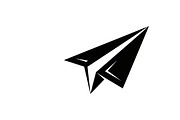 Simple black airplane icon symbol, an Illustration by Amazin_art (Thumbnail 20 of 21)