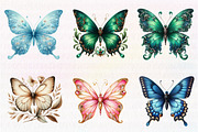 Vintage Butterflies Clip Art, an Illustration by CreationArt (Thumbnail 4 of 7)