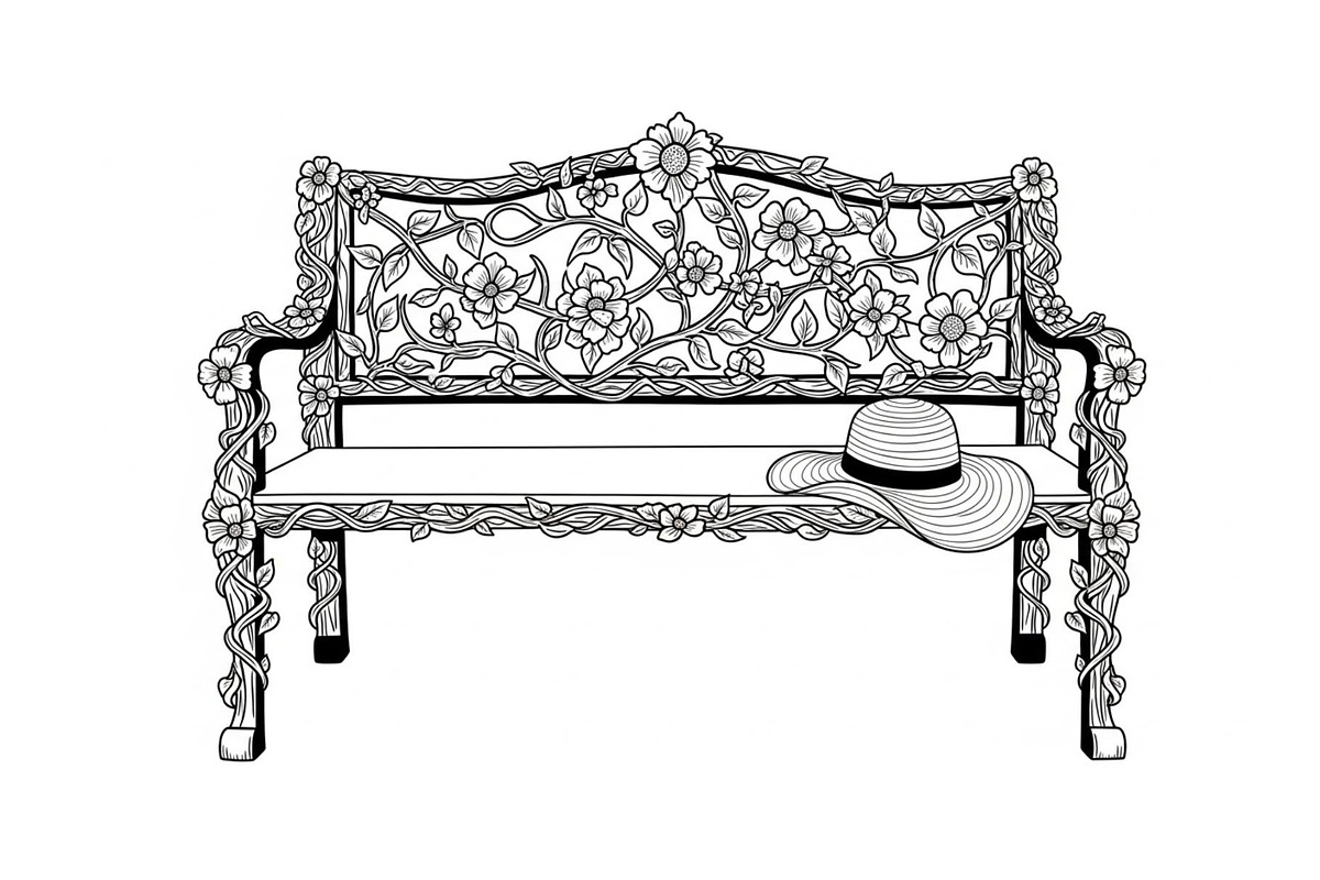 Vintage Park Bench Vector Bundle, an Illustration by jahid234 (Photo 5 of 49)
