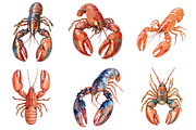 Kawaii Crabs  Clipart Bundle, an Illustration by Pixels.Craft (Thumbnail 4 of 9)
