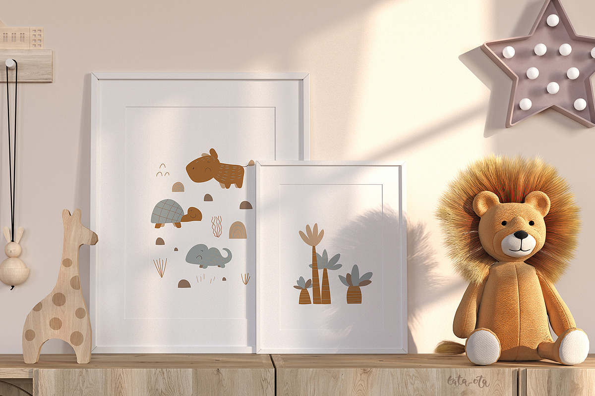 Safari - Kids collection, an Animal Illustration by tata_ota (Photo 12 of 17)