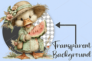 Summer Animals Watermelon Clipart, a Seasonal Illustration by Canvas Craft (Thumbnail 2 of 7)