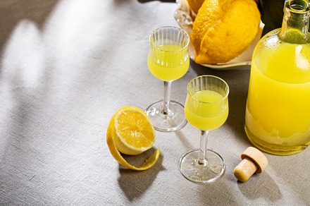 Limoncello, traditional Italian liqueur