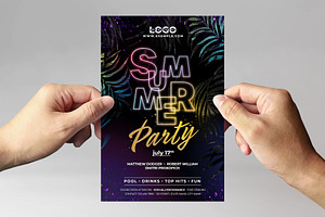 Summer Party Flyer Template