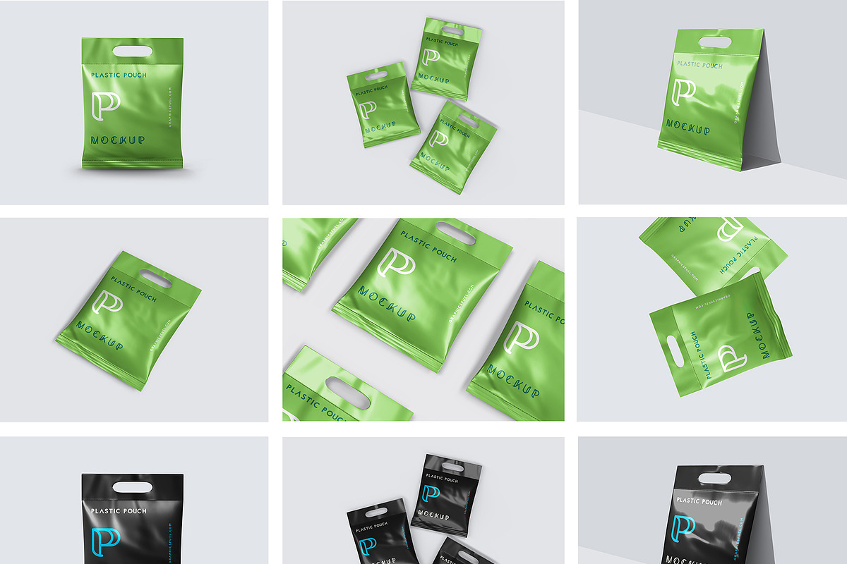 Packaging Plastic Pouch Mockups, a Cups & Container Mockup by Graphicsfuel (Photo 10 of 11)