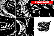 Dogs Collection Black and White Art, an Animal Illustration by Design by sebrodbrick (Thumbnail 14 of 22)