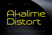 Akalime Distort, a Sans Serif Font by Craft Supply Co. (Thumbnail 1 of 8)