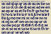 Represent Resilience - Art Deco Font, a Sans Serif Font by 177Studio (Thumbnail 8 of 8)