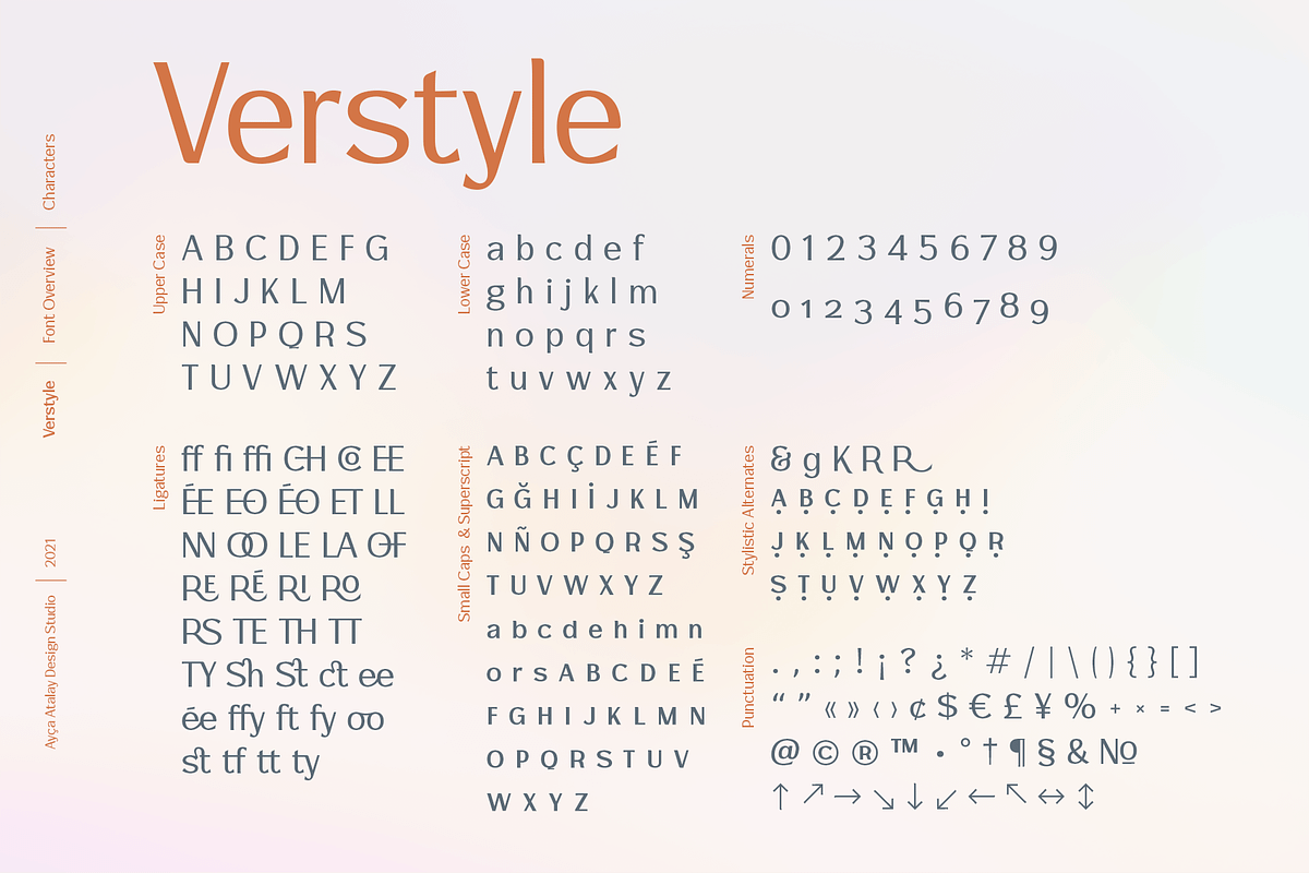 Verstyle | A Versatile Sans Serif, a Sans Serif Font by Ayca Atalay (Photo 15 of 15)