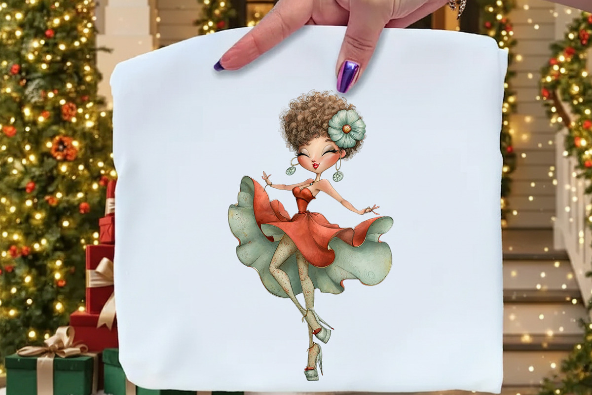 Whimsical Lady Clipart Bundle, an Illustration by Craft Nest (Photo 2 of 9)