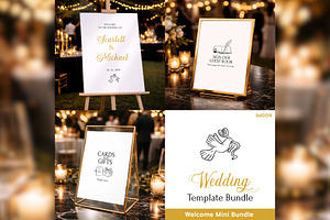 Luxury Welcome Bundle Canva bd004, a Stationery Template by TyphoonStudio