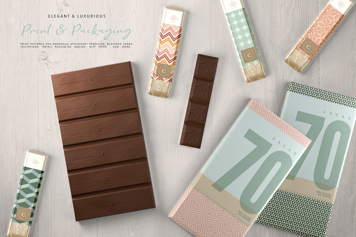 42 Simple Vector Patterns (v2), a Pattern Graphic by Jennadesigns (Photo 11 of 17)