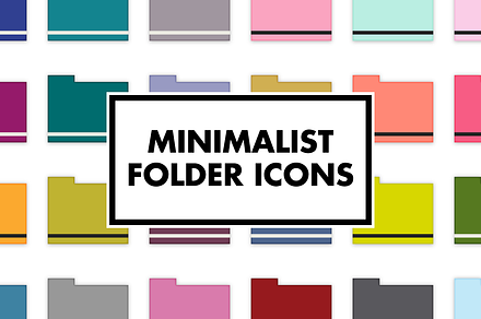 Minimalist Folder Icons, an Icon by Marmalade Moon
