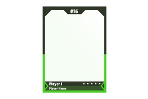 Game sports card template, a Texture Illustration by Things for designers