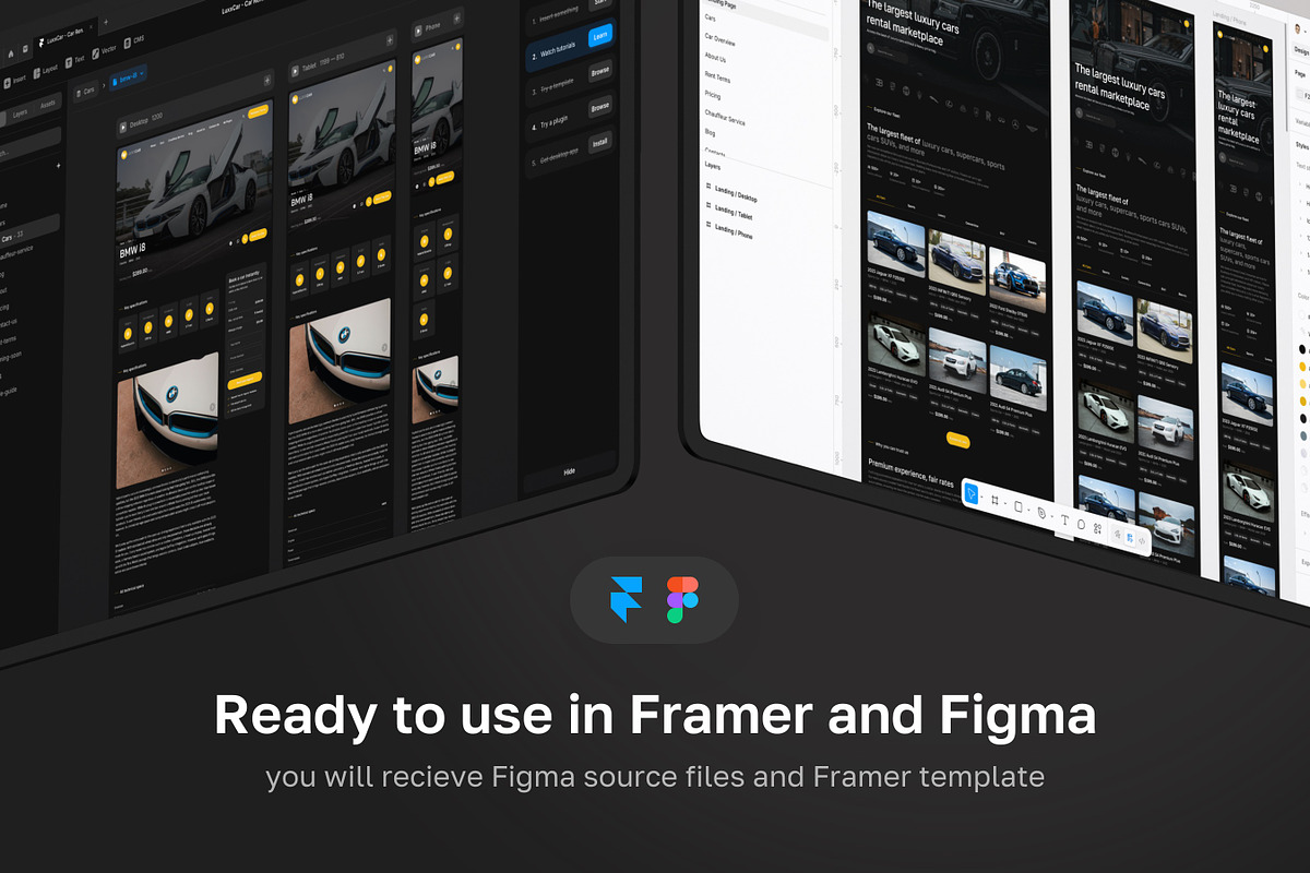 LuxxCar - Framer car rental template, a Landing Page Template by WhiteUI.Store (Photo 4 of 7)