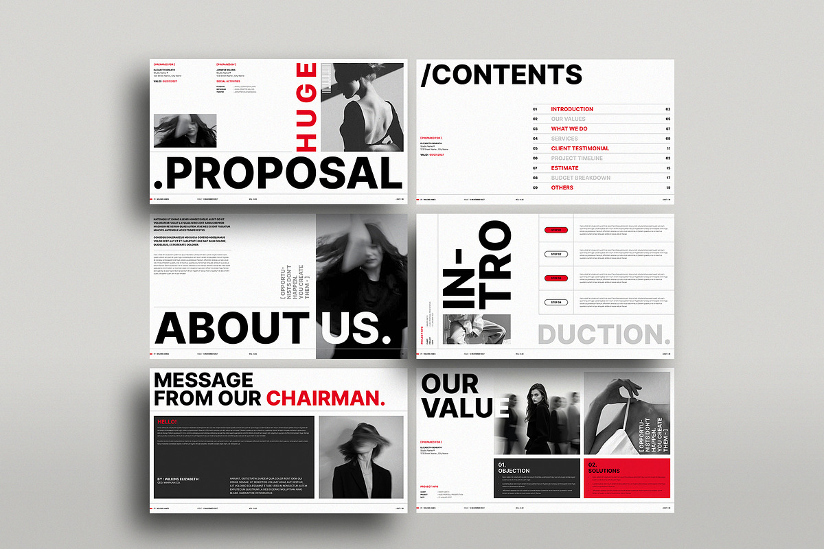 HUGE Proposal Template | CANVA, a Presentation Template by TemplateFolio-Shop (Photo 4 of 9)