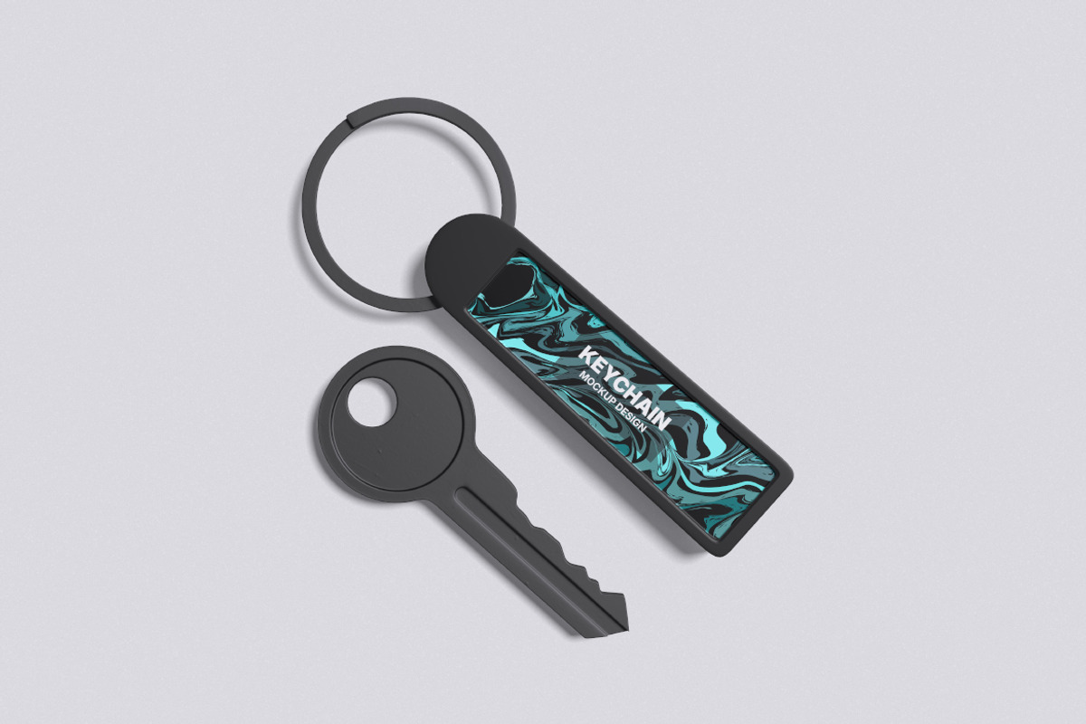 Keychain Mockup Bundle Set, an Advertising Mockup by Rielismee (Photo 2 of 5)