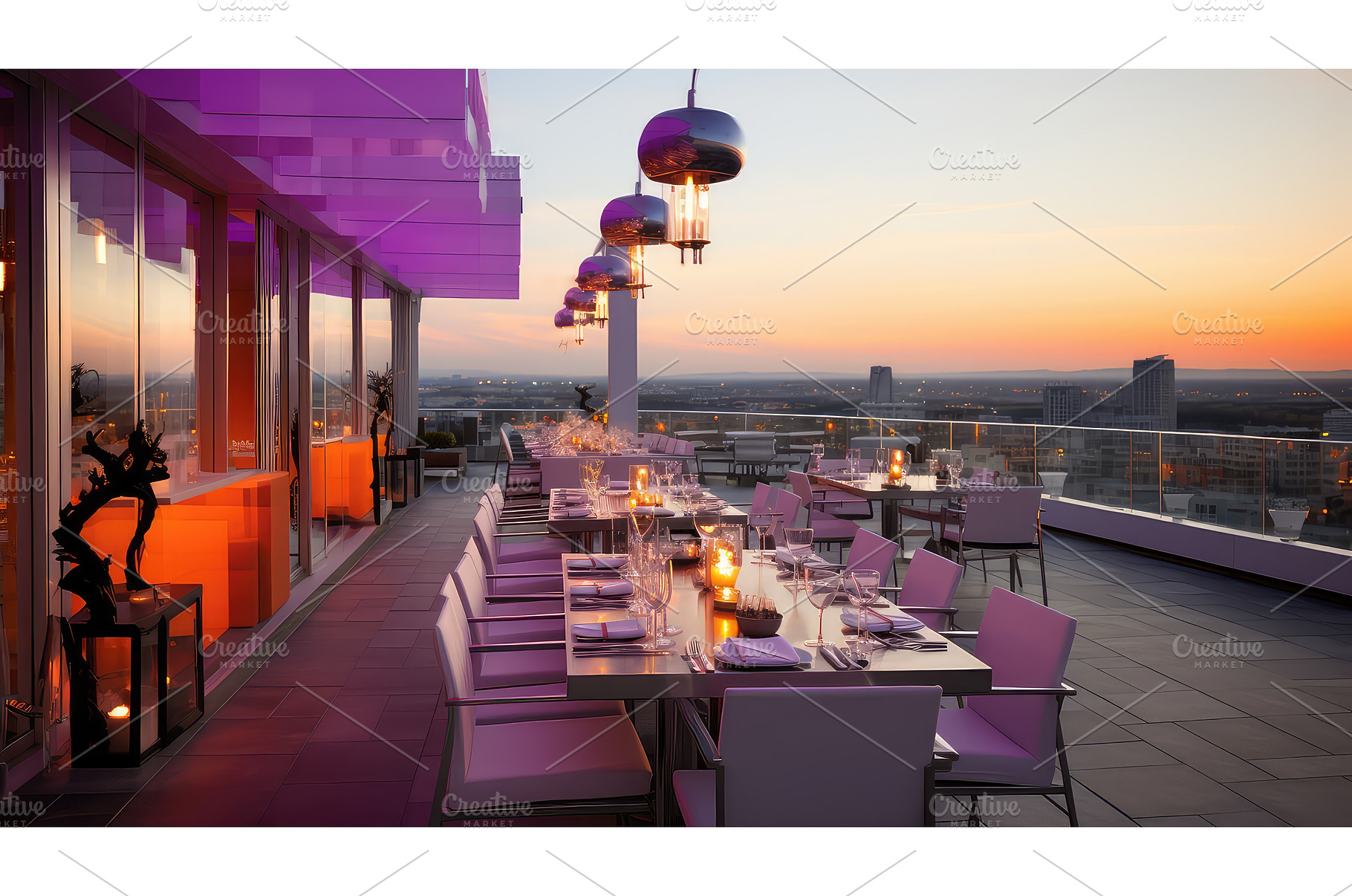 ambiance view restaurant background, a Food & Drink Photo by pikepicture
