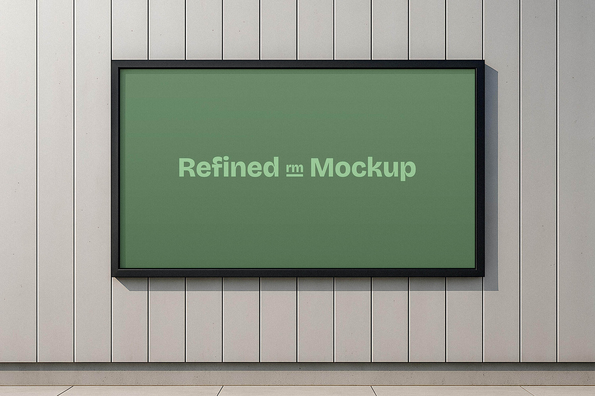 Minimalist Framed Wallscape Mockup, a Product Mockup by Design Squad (Photo 2 of 4)