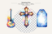 Western Leather & Denim Shapes PNG, an Illustration by Artnoy (Thumbnail 3 of 8)