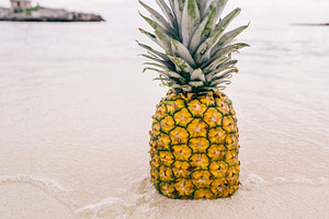 Pineapple at Beach in Mexico 7