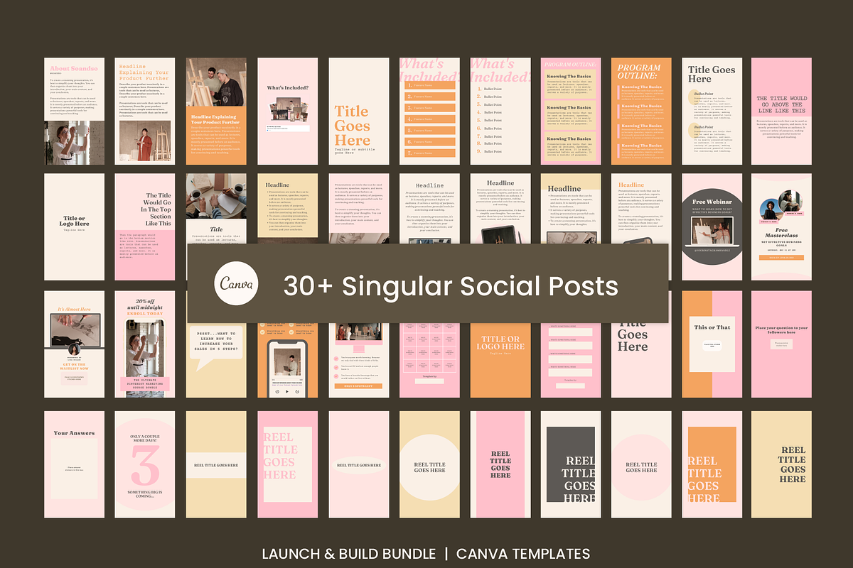 Canva Course Creator Branding Bundle, a Social Media Template by WorkShy Studio (Photo 11 of 21)