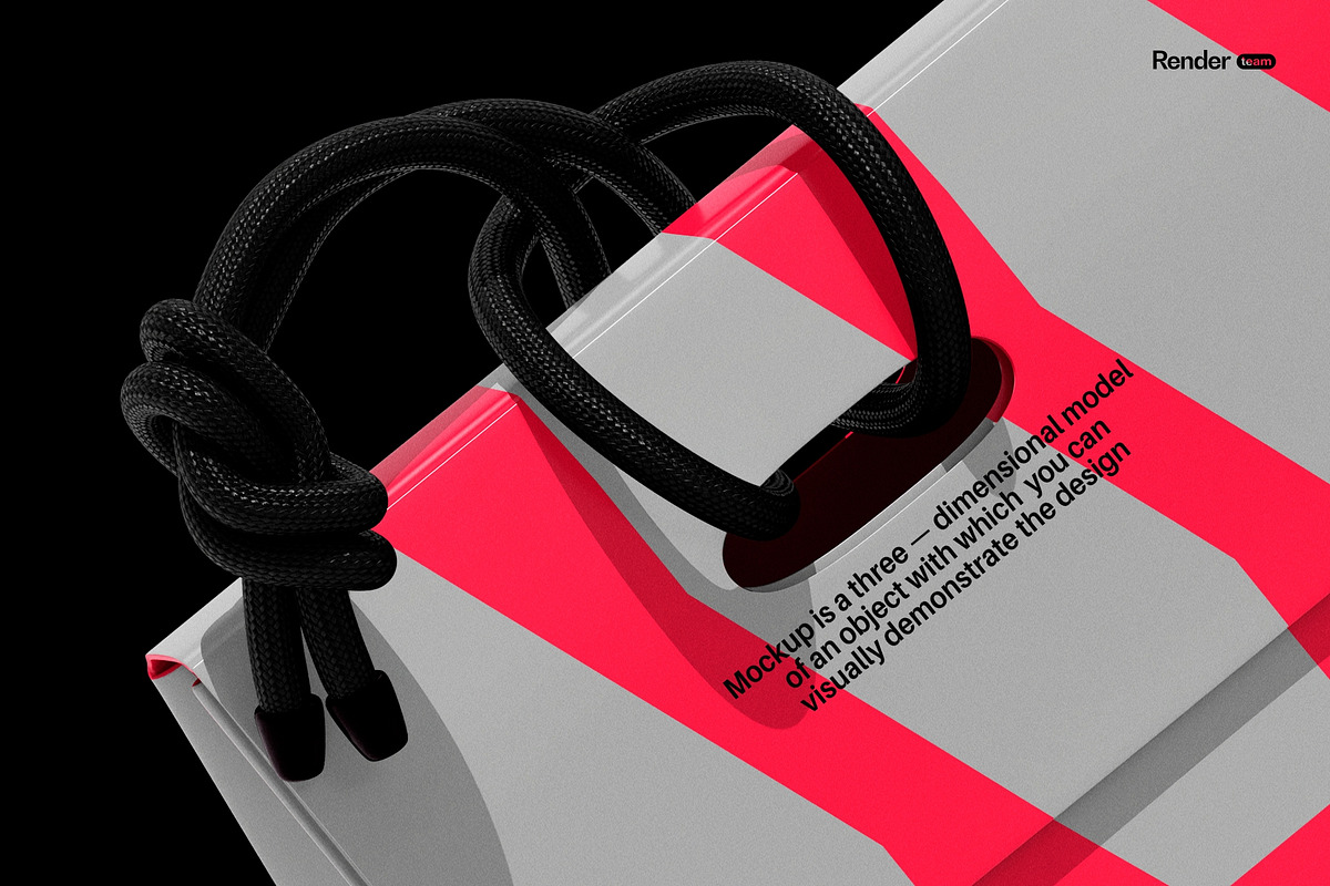 Paper Bag Mockup Set, a Packaging Mockup by Renderteam (Photo 8 of 11)