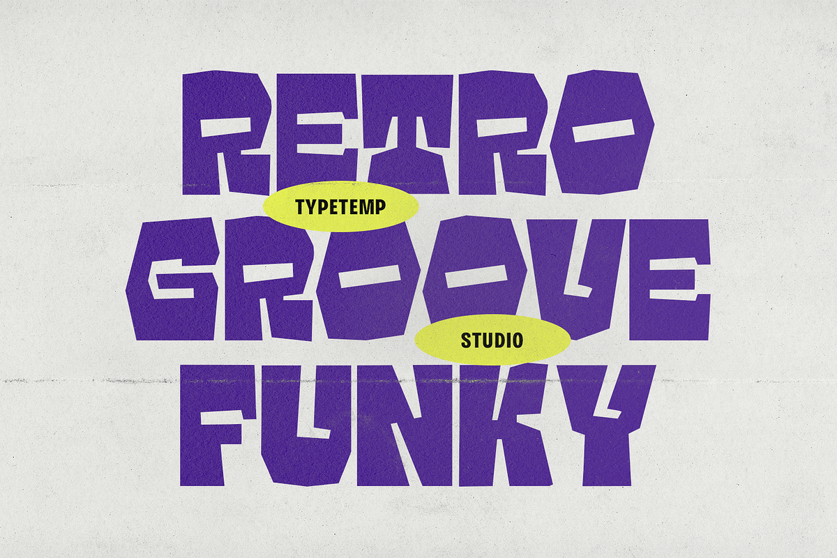 Grazion - Bold Retro Display Font, a Sans Serif Font by Typetemp Studio (Photo 2 of 15)