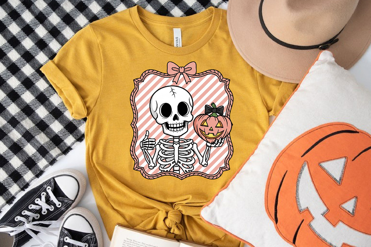 Halloween Skull Heart Hand-Drawn Fra, an Illustration by Libby Wishes (Photo 2 of 6)