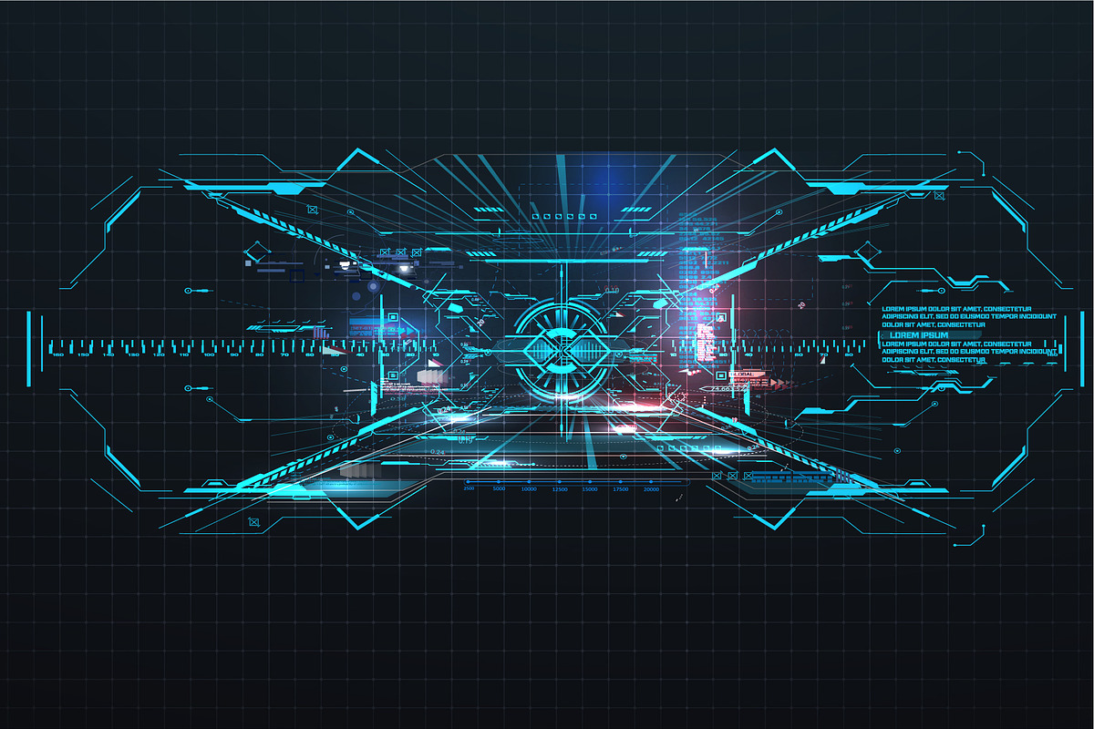 Sci-fi Futuristic element HUD Design, a Technology Illustration by ZinetroN (Photo 2 of 9)