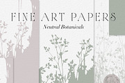 Neutral Botanical Backgrounds, a Background Graphic by Anna Sokol (Thumbnail 1 of 10)